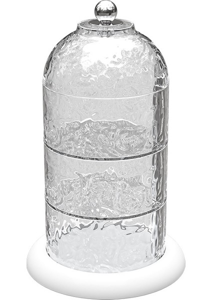 Premium Kozmetik Saklama Kutusu - Toz Geçirmez Masaüstü Saklama Kutusu - Şifonyer Puf Saklama Kutusu - Cilt Bakım Ürün Kutusu (Yurt Dışından)