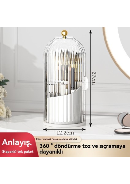 Bölmeyi Döndürün: Makyaj Saklama Kartuşu - Kozmetik Saklama Kutusu - Ruj Rafı (Yurt Dışından)