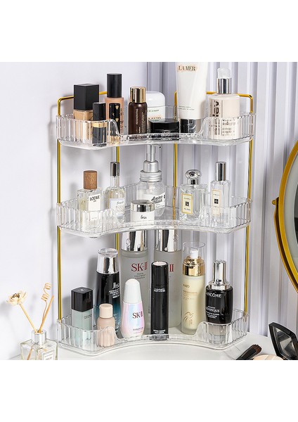 Hafif Lüks Kozmetik Saklama Kutusu - Şifoniyer Masaüstü Rafı (Yurt Dışından)