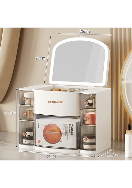 Aynalı Birinci Sınıf Kozmetik Saklama Kutusu (Yurt Dışından) modelleri