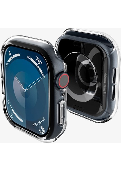 Apple Watch 46mm Seri 11/10 ile Uyumlu Kılıf Thin Fit Crystal Clear - ACS08602 modelleri