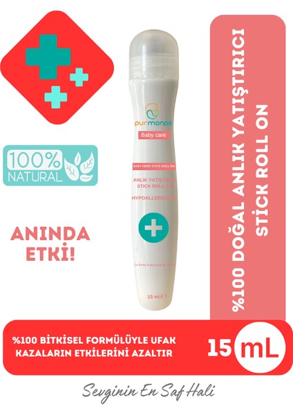 Doğal Anlık Yatıştırıcı Baby Hero Stick Rollon 15ML