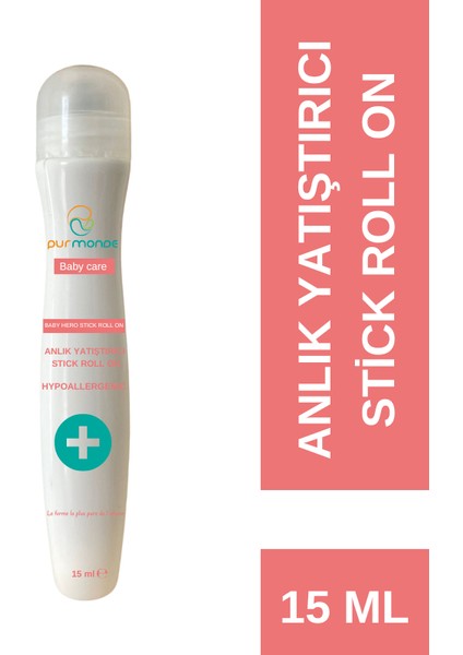 Doğal Anlık Yatıştırıcı Baby Hero Stick Rollon 15ML