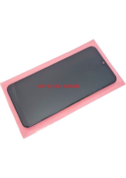 Samsung Galaxy M21 (SM-M215F) LCD Ekran Dokunmatik Orijinal (Full Çıtalı)