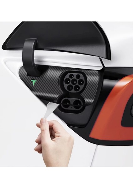 Tesla Model Y & Model 3 Şarj Portu için Koruyucu Film ve Kaplama Seti Carbon TO420-EU - ACP07595
