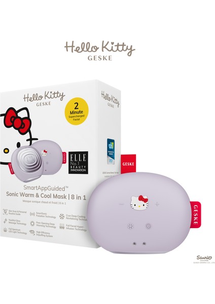Hello Kitty Soğutma ve Isıtmalı, Led Terapili Yüz Maskesi Bakım Cihazı | Sonic Warm & Cool Mask