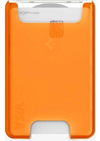 iPhone için MagSafe özellikli 3 Kartlı Manyetik Cüzdan Classic C1 Tangerine - AFA08574