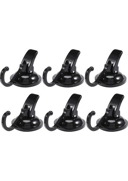 6 Paket Ağır Hizmet Tipi Vakum Vantuzlu Kancalar Güçlü Kancalar Çelenk Askısı Kurulumu Kolay ve Banyo Için Çıkarılabilir Siyah (Yurt Dışından) modelleri