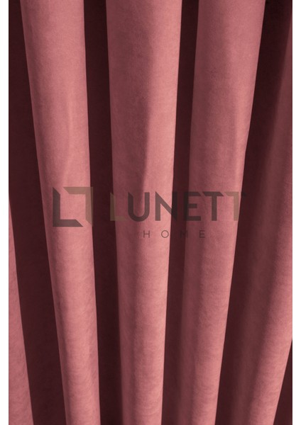 Kullanıma Hazır Pudra Rengi Sık Pile 1x3 Dikim Fon Perde Tek Kanat 12481 fırsatları