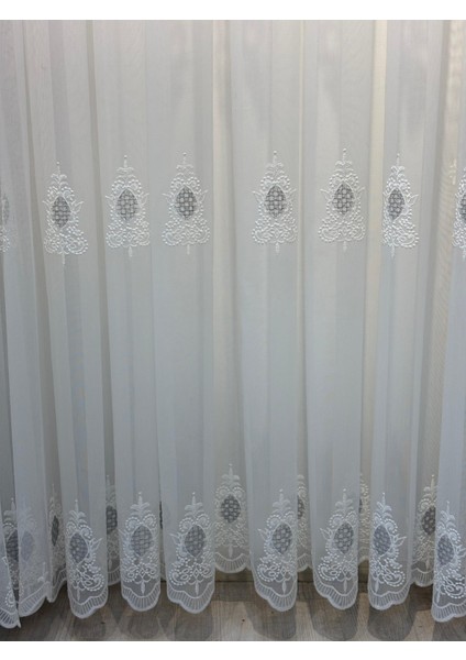 Nakış Işlemeli Tül Perde Sık Pile