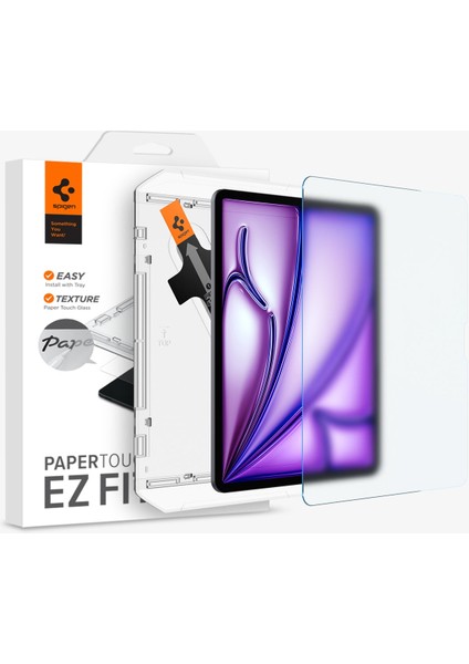 iPad Air 13" M3 (2025) / M2 (2024) Defter Kağıt Hissiyatlı Ekran Koruyucu Kolay Kurulum Paper Touch EZ Fit - AGL07804