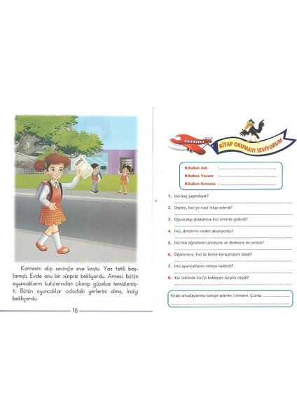 1. Sınıf Okumayı Sevdiren 25 Li Hikaye Seti (16 Sayfa) modelleri