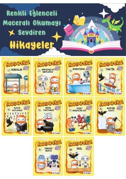 1. Sınıf Renkli Eğlenceli Maceralı Okumayı Sevdiren Hikaye Seti 3