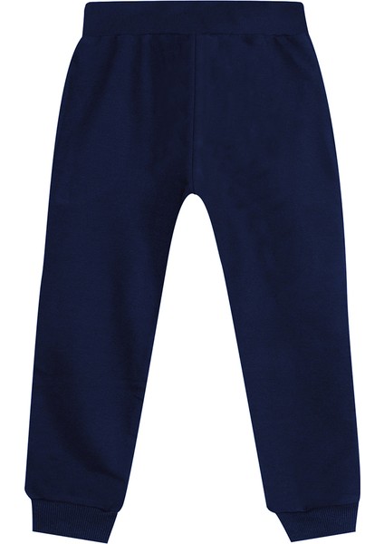 Unisex Kız Erkek Çocuk Lacivert Basic Eşofman Altı