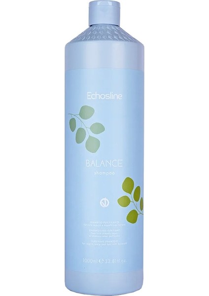Echosline Kepek ve Yağlanma Karıştı Balance Sebum Kontrol Şampuanı 1000 ml