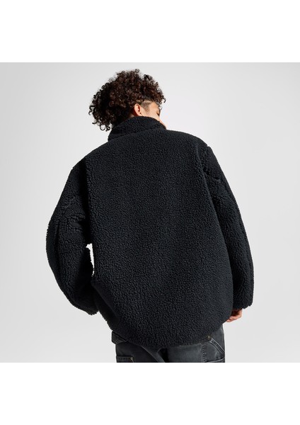 Classic Erkek Dik Yaka Çift Taraflı Siyah Ceket modelleri