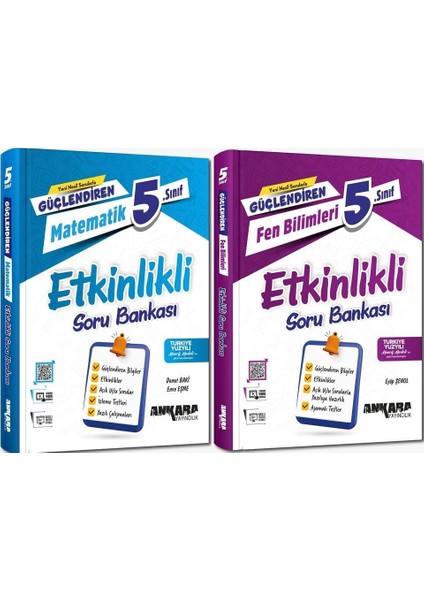 (Sınıf: 5) 2025 Matematik / Fen Bilimleri Güçlendiren Etkinlikli Soru Seti (2 Kitap)