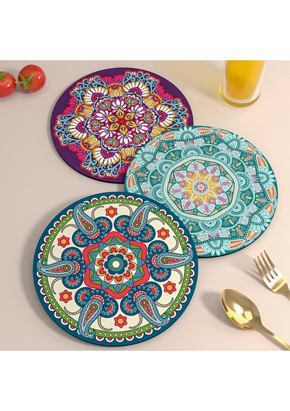 3 Adet 22X22CM Mandala Amerikan Servisleri Masa Örtüleri (Yurt Dışından) fırsatları
