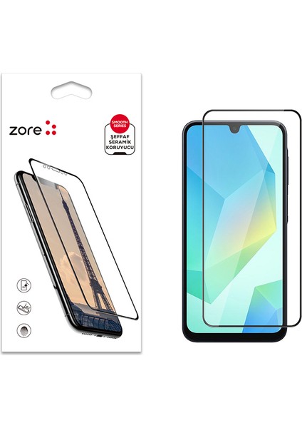 Galaxy A16 Uyumlu Şeffaf Seramik Ekran Koruyucu