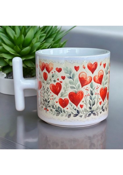 Sevgililer Günü Set, Anneler Günü, Doğum Günü Kupa, Kişiye Özel Hediye, Romantik, Soft, Kalp