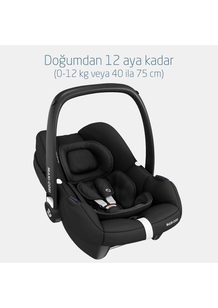 Eva-Cabriofix I-Size Otomatik Katlanan Seyahat Sistem Kompakt Bebek Arabası Gold-Black
