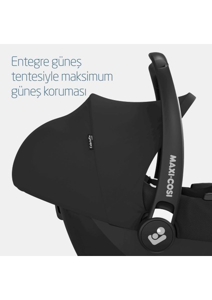 Eva-Cabriofix I-Size Otomatik Katlanan Seyahat Sistem Kompakt Bebek Arabası Gold-Black