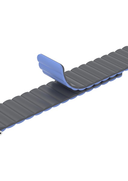 Watch Ultra 49MM Amazingthing Smoothie Mag Magnetik Tak Çıkar Silikon Strap Kayış Gri-Mavi fırsatları
