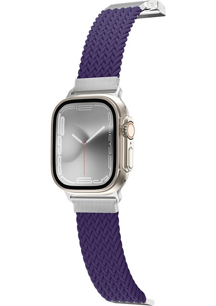 Watch Ultra 49MM Amazingthing Titan Weave 2.seri Sport Örgü Kordon Mor
