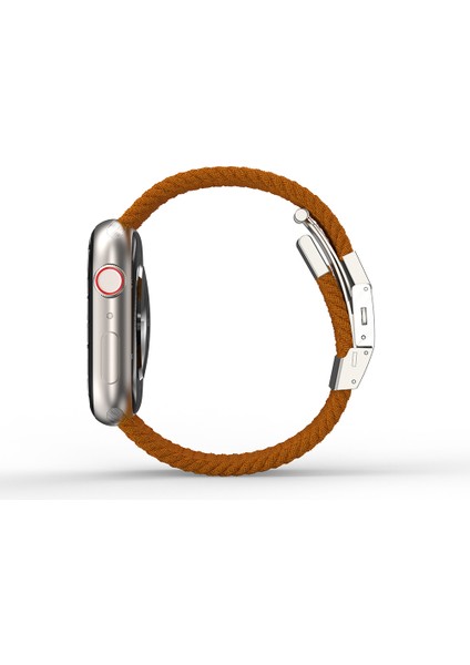 Watch 10 46MM Amazingthing Titan Weave Örgü Sport Kordon Kahverengi modelleri