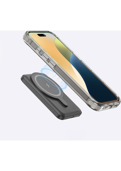 iPhone 16 Pro Max Kılıf Magsafe Özellikli Amazingthing Omni Serisi Kapak Gri
