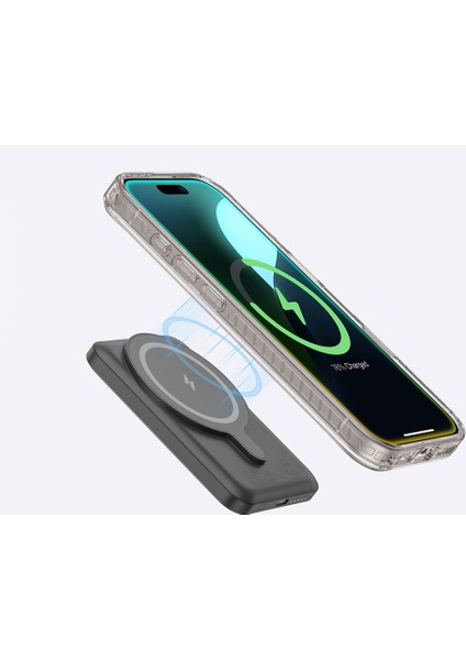 iPhone 16 Pro Max Kılıf Magsafe Şarj Özellikli Yüzük Standlı Amazingthing Titan Pro Serisi Kapak Gri