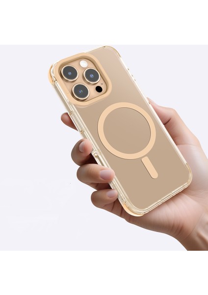 iPhone 16 Pro Max Kılıf Magsafe Özellikli Amazingthing Omni Serisi Kapak Rose Gold