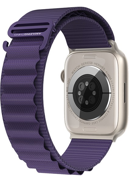 Watch 10 42MM Amazingthing Titan Spor Hasır Kordon Mor