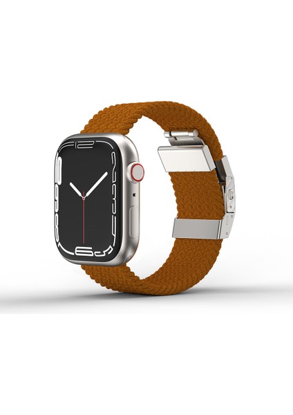 Watch 38MM Amazingthing Titan Weave Örgü Sport Kordon Kahverengi