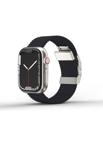 Watch 10 42MM Amazingthing Titan Weave Örgü Sport Kordon Siyah