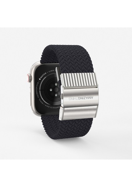 Watch 10 42MM Amazingthing Titan Weave Örgü Sport Kordon Siyah fırsatları