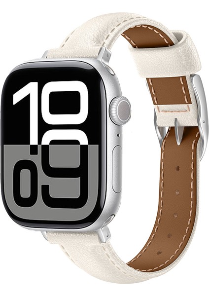 Watch 10 46MM Amazingthing Glamour Class Deri Kordon Krem