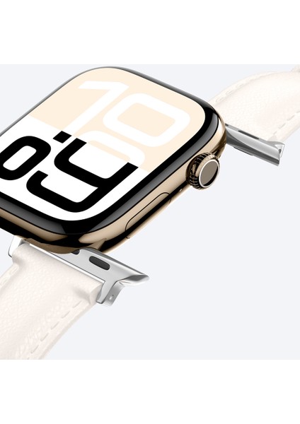 Watch 10 46MM Amazingthing Glamour Class Deri Kordon Krem fırsatları