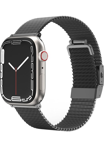 Watch 10 42MM Amazingthing Titan Metal Hasır Kordon Siyah