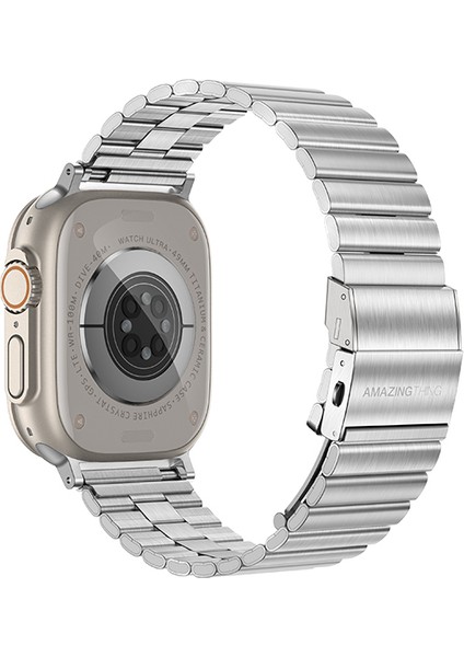 Watch 7 45MM Amazingthing Titan Steel Metal Kordon Gümüş