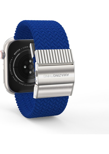 Watch 7 45MM Amazingthing Titan Weave Örgü Sport Kordon Mavi