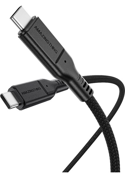 Type-C To Type-C Kablo Amazingthing Thunder Pro Usb3.2 Gen2 Pd3.1 120CM 240W 4K@60Hz Siyah