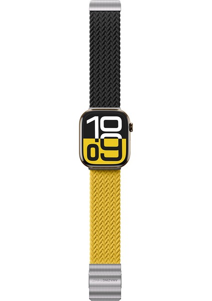 Watch 10 46MM Amazingthing Glamour Blend Hasır Kordon Siyah - Sarı