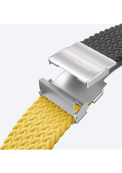 Watch 10 46MM Amazingthing Glamour Blend Hasır Kordon Siyah - Sarı