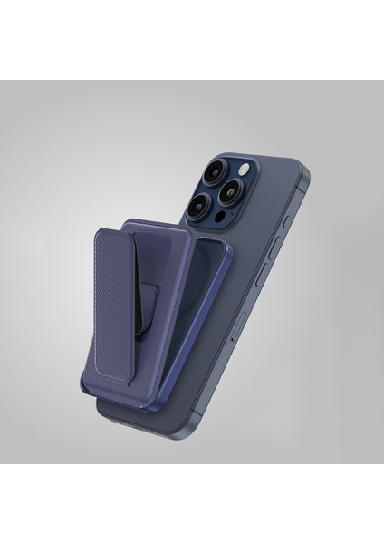 Glamour Link Fonksiyonel Çok Yönlü Standlı Magnetik Kartlık Mavi