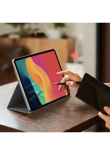 Apple iPad Air 13 2024 Magnetik Standlı Kılıf Amazingthing Matte Pro Mag Folio Siyah