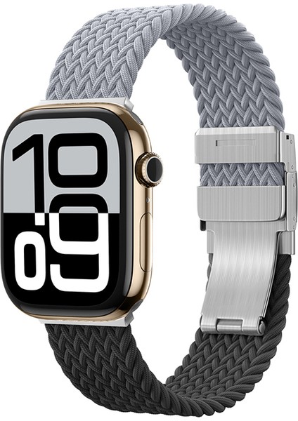 Watch 10 46MM Amazingthing Glamour Blend Hasır Kordon Siyah - Gri