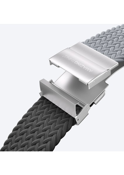 Watch 10 46MM Amazingthing Glamour Blend Hasır Kordon Siyah - Gri fırsatları