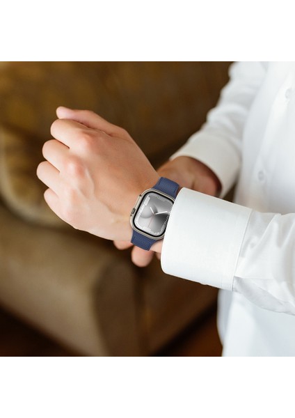 Watch 7 45MM Amazingthing Titan Swift Deri Dokulu Silikon Kordon Lacivert indirimleri