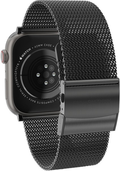Watch 7 45MM Amazingthing Titan Metal Hasır Kordon Siyah fiyatları